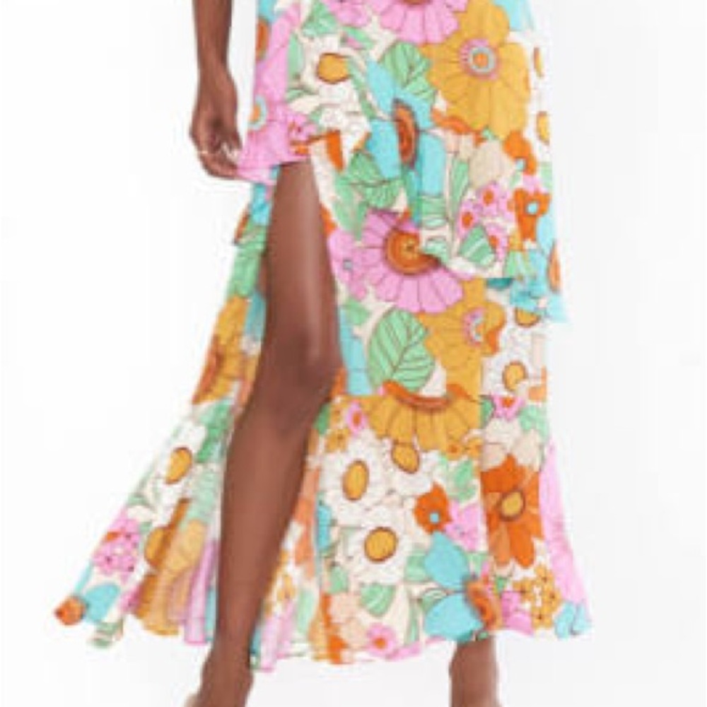 Women’s Show Me Your MuMu Nala Ruffle Skirt// Size XS